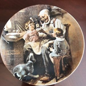 1977 Norman Rockwell-The Toy Maker LTD plate,RARE